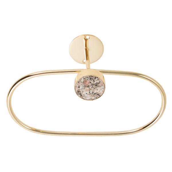 Milford, Towel Ring, H15xW23xD8cm, Gold/MuLighti