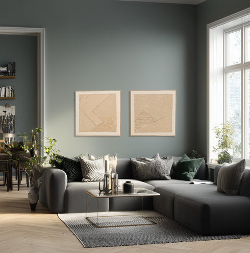 Wind, Artwork, H90xW90xD3,8cm, Sand