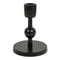 Edgar, Candlestick, dia9xH13 cm, Black