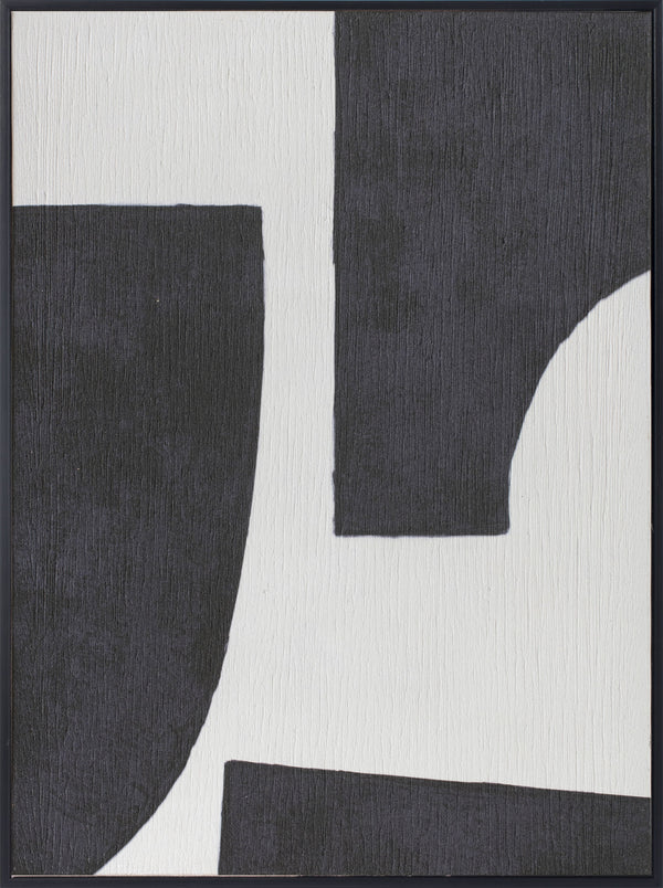 Belmore, Canvas Print, H80xW60xD3,2cm, Black/White