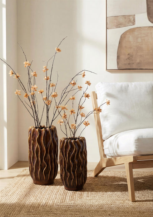 Wild Clay, Vase, dia21xH37.5cm, Dark Brown