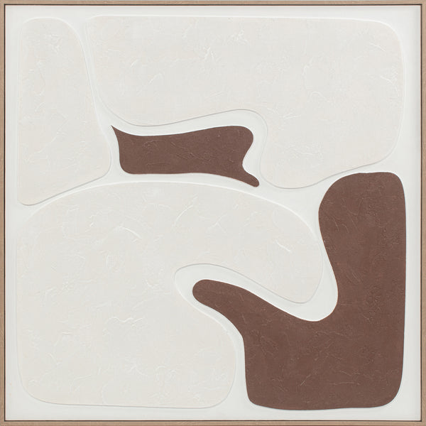 Carta, 3D Painting, H90xW90xD4.5cm, Brown