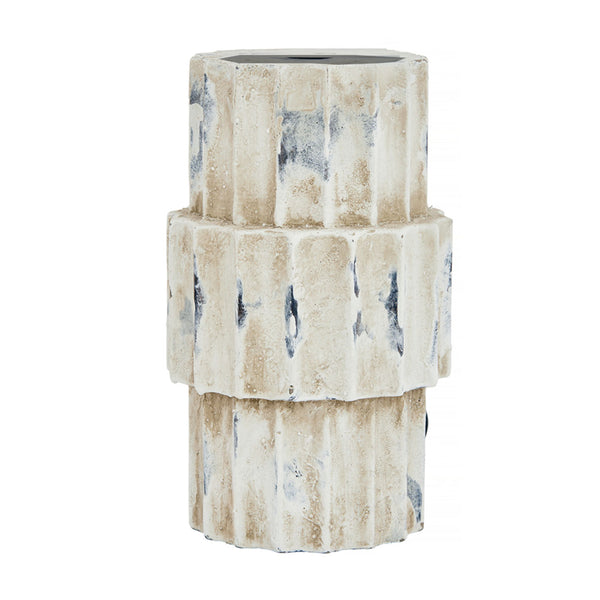 Nutchess, Vase, dia11xH23cm, Patina White