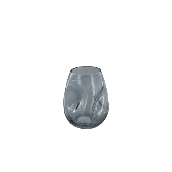 Adela, Vase, dia15xH18cm, Grey (grå)Metallic/Natural Grey/Silver