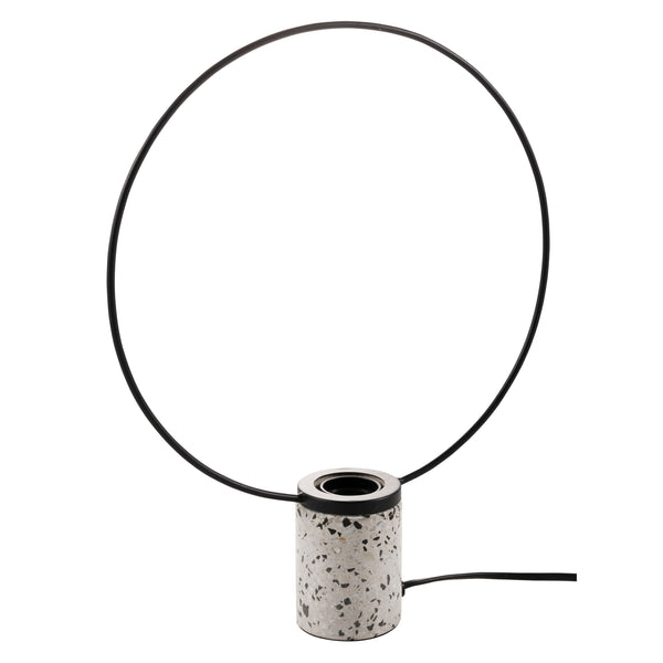 Sander Terrazzo, Table Lamp, H39.5xW30xD7cm, Light Grey/Black
