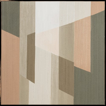 Leo, Canvas Print, H100xW100xD3,8cm, Green/Brown