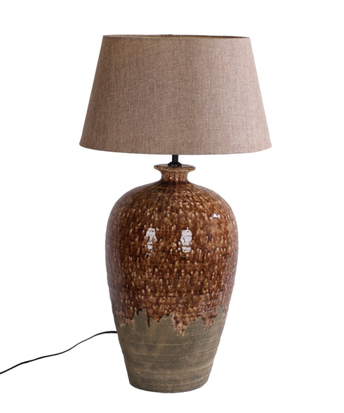 Luma, Lamp base, dia31.5xH62cm, Brown