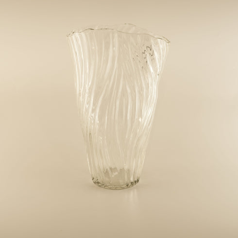 Aura, Vase, dia22xH35cm, Clear