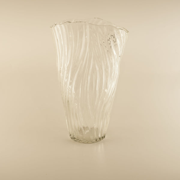 Aura, Vase, dia22xH35cm, Clear