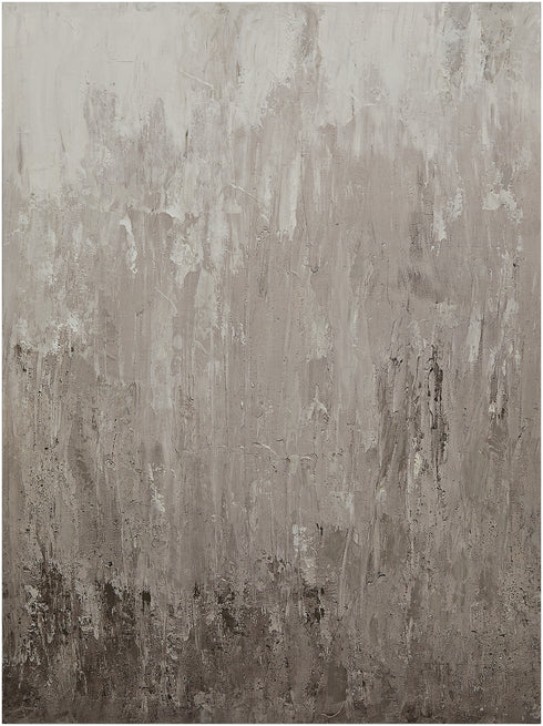 Ombre, Painting, H120xW90xD3cm, Sand/White