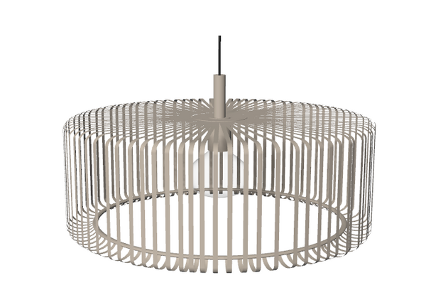Aston, Ceiling lamp, dia50xH21,5cm, Light sand