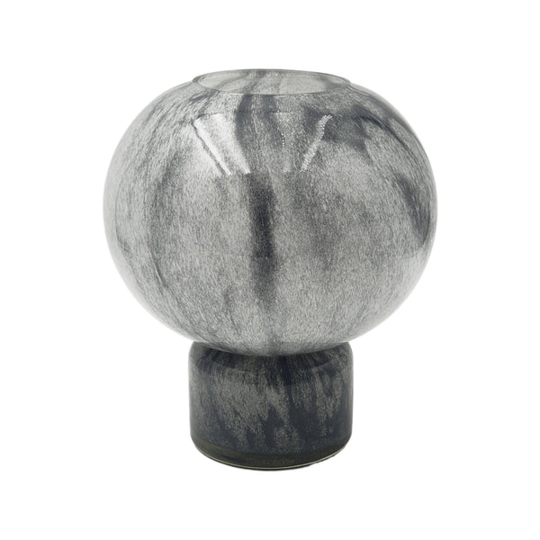 Limbo, Vase, dia22xH24.5cm, White/Black Styled