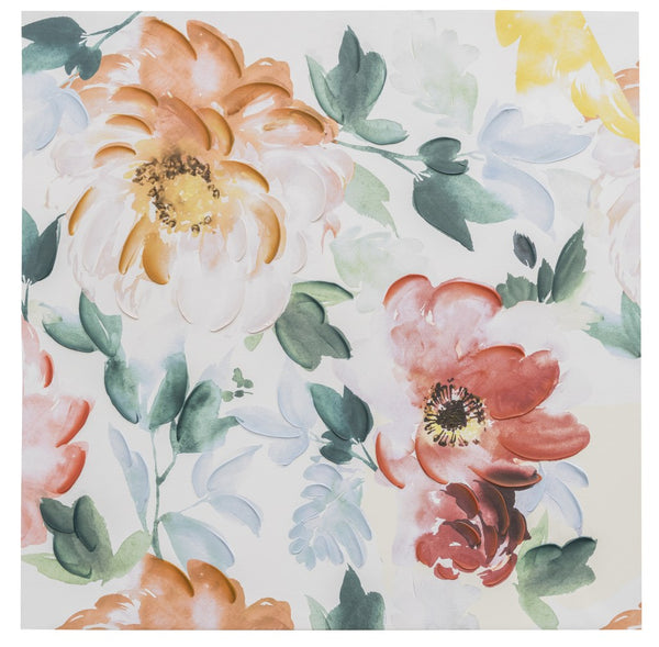 Rosetta, Print Art, H90xW90xD2.7cm, White MuLighti