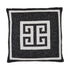 Lugano, Cushion Cover, H45xW45cm, Charcoal/Off White
