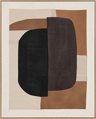 Eliora, Painting, H100xW80xD3,8cm, Black/Rust