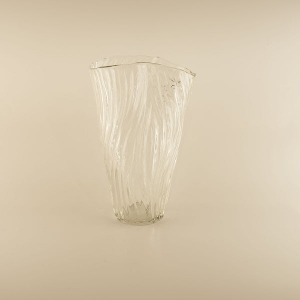 Aura, Vase, dia19xH30cm, Clear