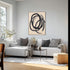 Circles, Painting, H100xW80xD3,8cm, Black(Brown