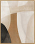 Margin, Framed printing bamin canvas, H100xW80xD3.8cm, Camel/beige/black
