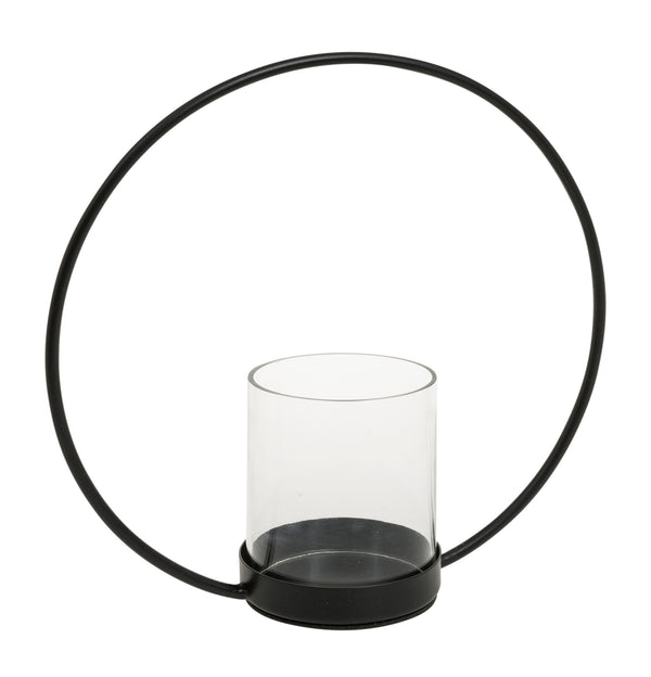 Sander, Candle Holder, H25xW25xD10 cm, Raven