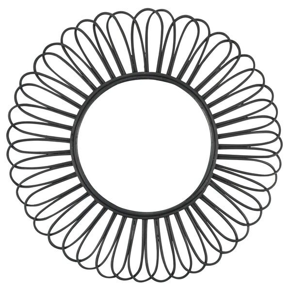 Fuse, Mirror, H80xW80xD3cm, Black