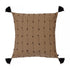 Ransvik, Cushion Cover, H60xW60cm, Black/Tobacco, Thassels Styled