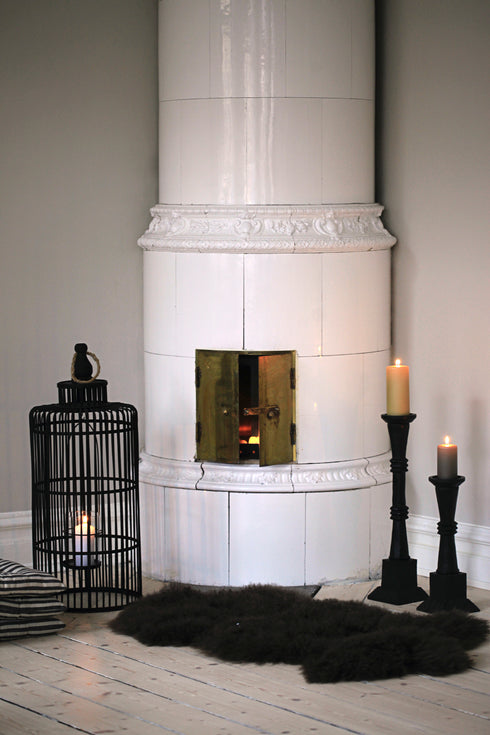 Colosso, Candle Holder, H53xW12xD12cm, Black