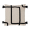 Vero, Cushion Cover, H50xW50cm, Sand/Black, Thassels