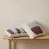 Alba, Cushion Cover, H45xW45cm, Natural Beige/Sky blue/Maroon