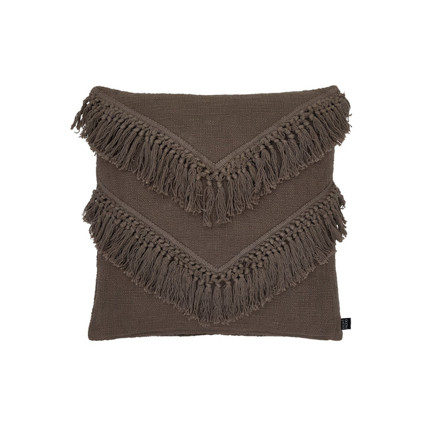 Fringles, Cushion Cover, H50xW50cm, Soft Brown