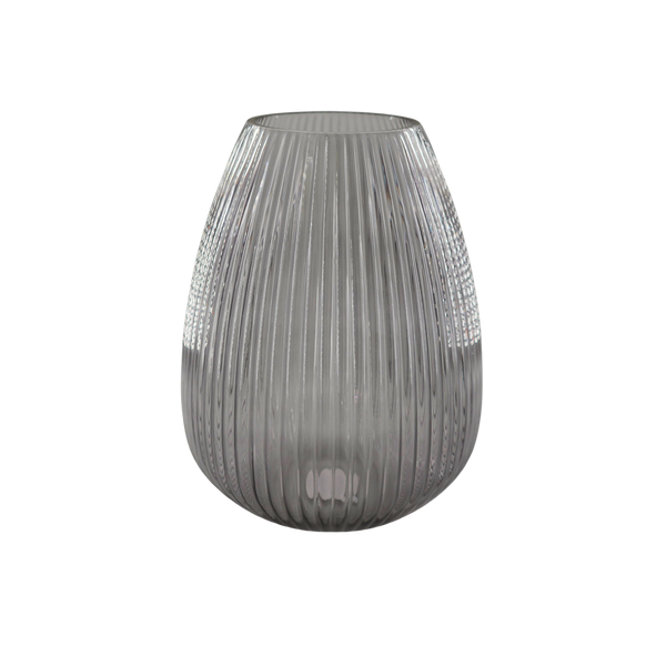 Radiant, Vase, dia22xH29,5cm, Grey
