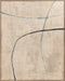 Colorless, Framed hand painting, H120xW90xD4.5cm, Light brown/black