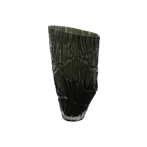 Adela, Vase, dia16,6xH32cm, Dark Grey (mörkgrå)/Elephant Grey/Dk Grey Melange