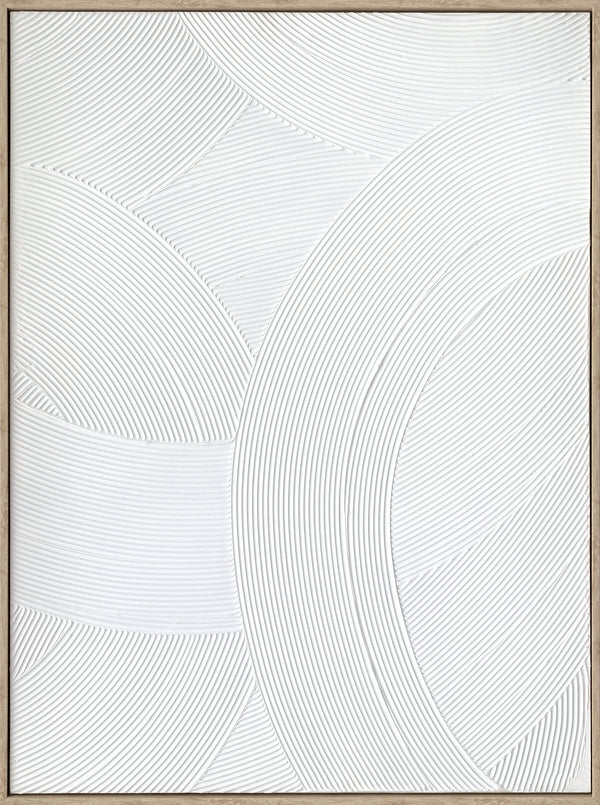 Vista, Painting, H80xW60xD2,8cm, White/White Washed
