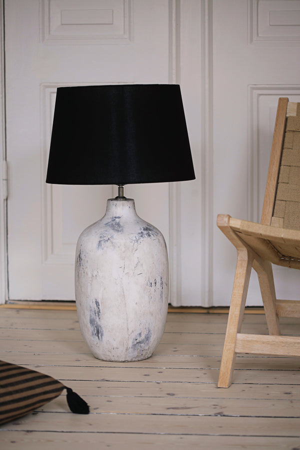 Alesso, Table Lamp, dia23xH54cm, White Patina Styled