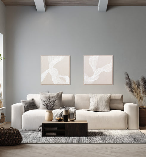 Medole, 3D, Foam, H80xW80xD3,8cm, Beige