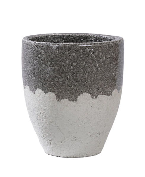 Clay, Pot, dia23.5xH27xW23.5cm, Grey/Off White