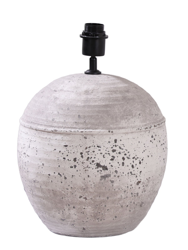 Nestle, Lamp base, dia29,5xH41,5xW29,5cm, Grey (grå)Metallic/Natural Grey/Silver