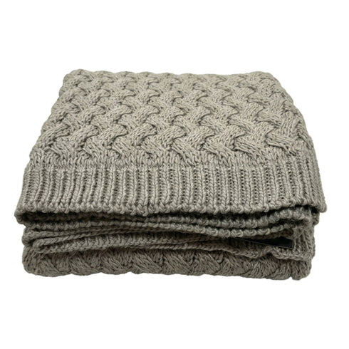 Ellie, Throw, L152xW127cm, Dark Grey (mörkgrå)/Elephant Grey/Dk Grey Melange