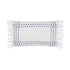 Finca, Cushion Cover, H30xW50cm, White/Blue, Fringes