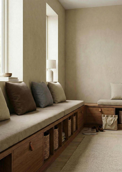 Whisp, Cushion cover, L45xW45cm, Natural