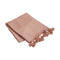 Valencia, Throw, H130xW150cm, Dusty Pink, Pom Poms