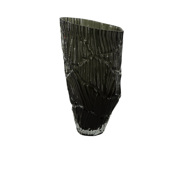 Adela, Vase, dia16,6xH32cm, Dark Grey (mörkgrå)/Elephant Grey/Dk Grey Melange