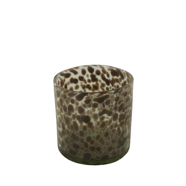 Quis, Candle holder, dia14,5xH14,5cm, White/Dark grey