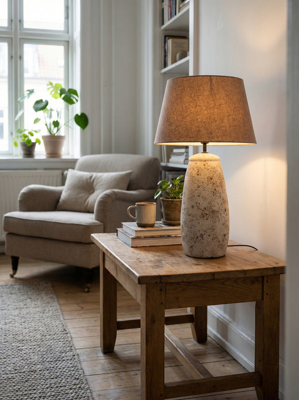 Glimt, Lamp base, dia21.5xH61cm, Grey Styled