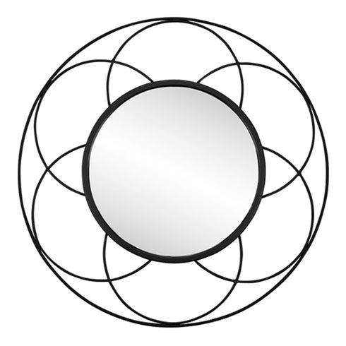 Lily, Mirror, dia70xH2 cm, Raven