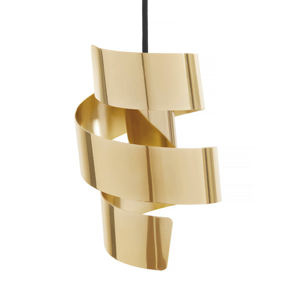 Twister, Ceiling lamp, dia13xH20cm, Gold