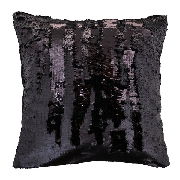 Mermaid, Cushion Cover, W45xL45cm, Matt Black/Shiny Black