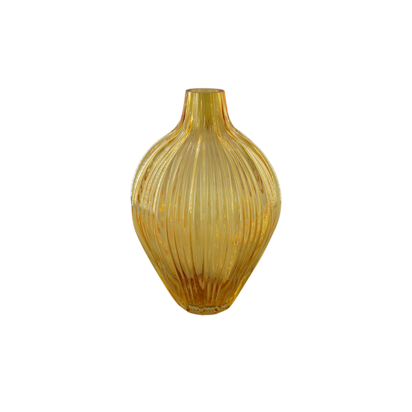 Grace, Vase, dia18,2xH27cm, Brown (brun)/Genuine Brown/Natural Brown