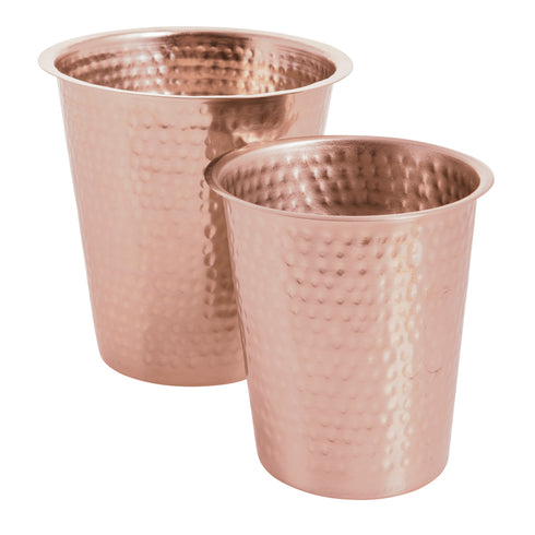 Tibor, Pot, Dia11xh11/dia14xh12.5 cm, Antique Copper,  Stainless Steel