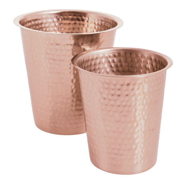 Tibor, Pot, Dia11xh11/dia14xh12.5 cm, Antique Copper,  Stainless Steel